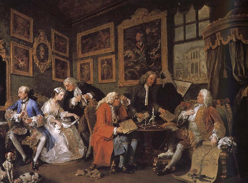 William Hogarth Group painting fashionable marriage marriage China oil painting art
